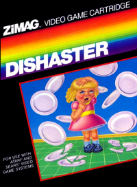 Dishaster Atari 2600  box art